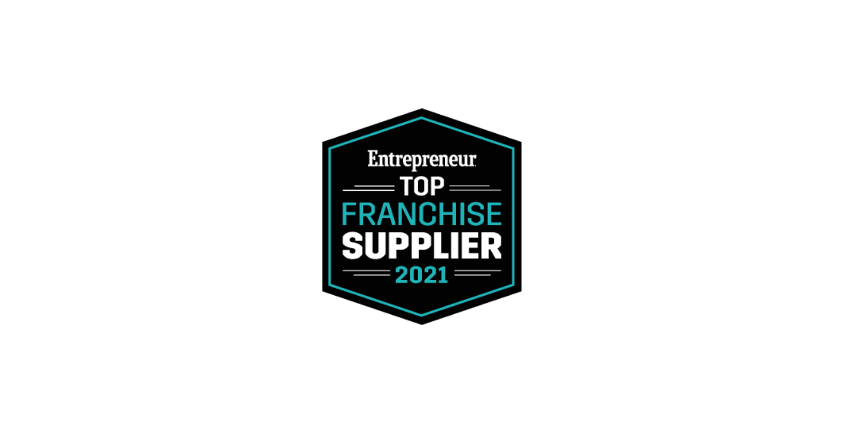 Entrepreneur Top Franchise Supplier badge for 2021